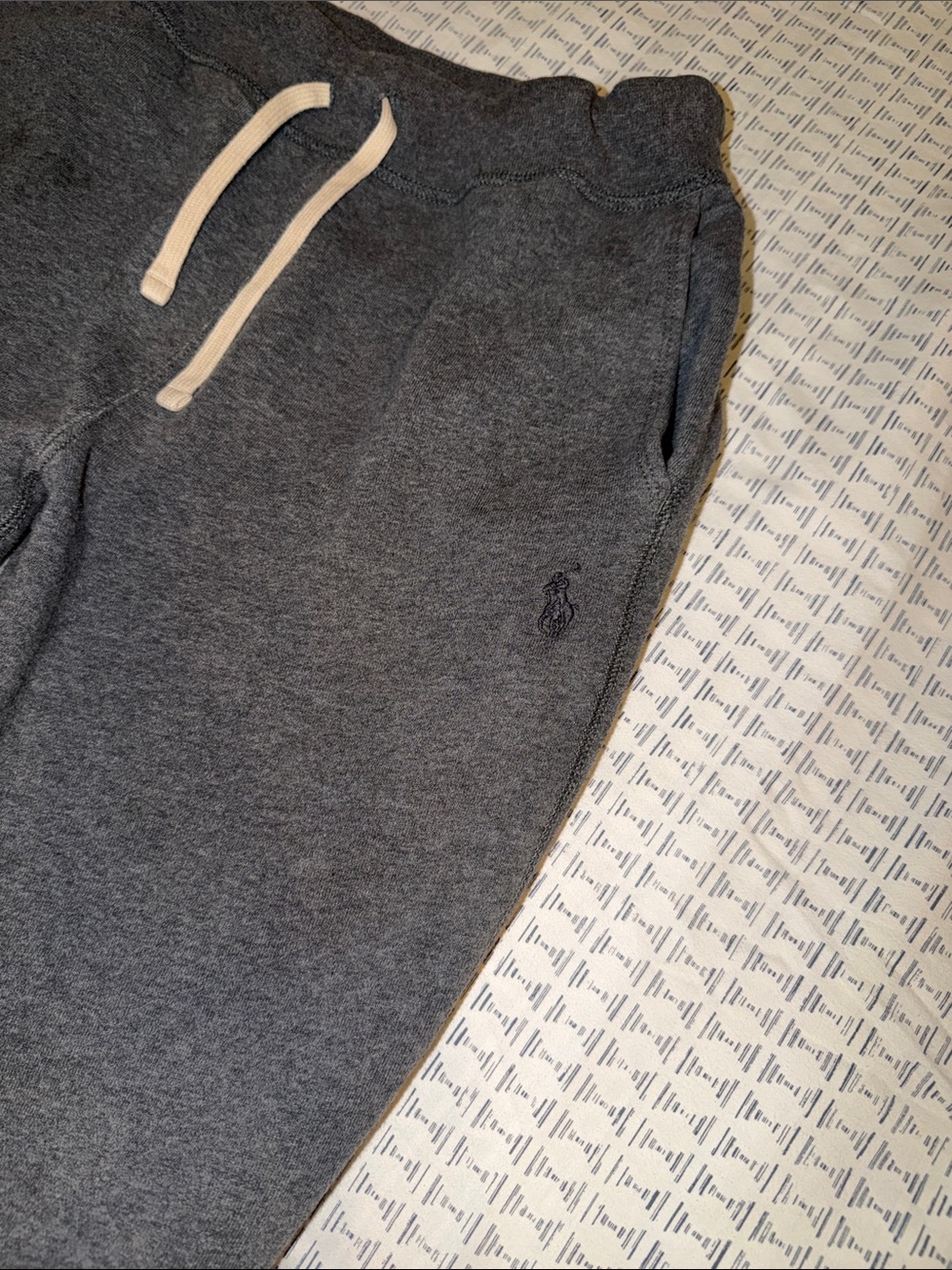 Ralph Lauren POLO Gray Drawstring Sweatpants - Picture 6 of 7